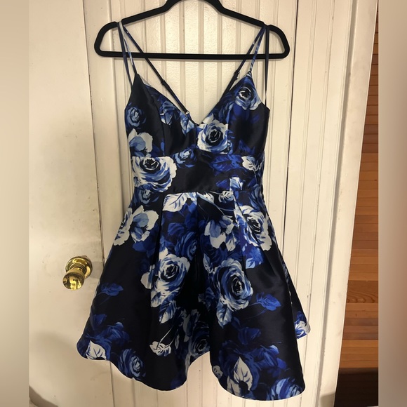 Windsor Blue Rose skater dress - Picture 2 of 3